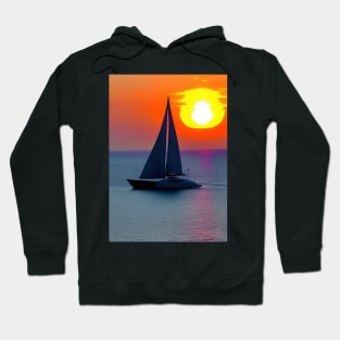 DREAMY YACHT AT SUNSET Hoodie